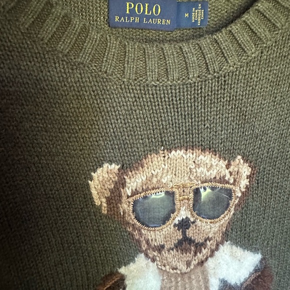 Ralph Lauren Aviator Polo Bear Sweater - Picture 4 of 5